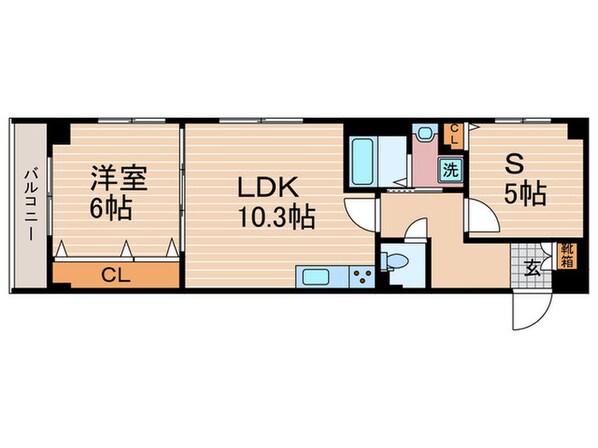 間之町御池レジデンスの物件間取画像